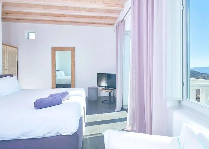 Houlakia Azure Mykonos Sea Views Private Pool Near Mykonos Town فيلة *