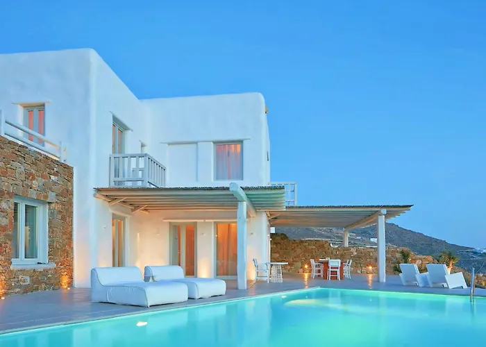 Houlakia Azure Mykonos Sea Views Private Pool Near Mykonos Town فيلة