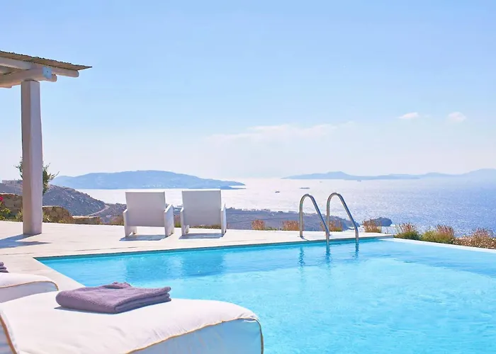 Houlakia Azure Mykonos Sea Views Private Pool Near Mykonos Town * Fanari (Mykonos)